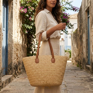 bolsa de praia de palha grande