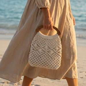 bolsa de crochê para piscina, praia, resort