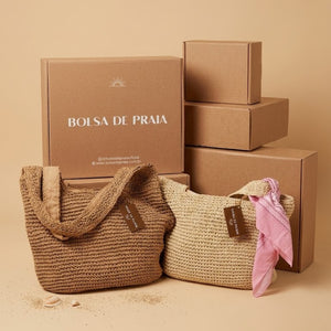 Bolsa de Palha Rattan Sofisticada