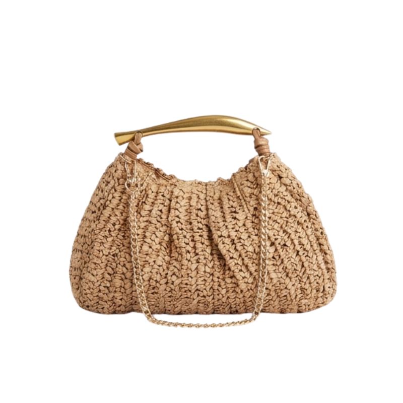 bolsa de palha chique