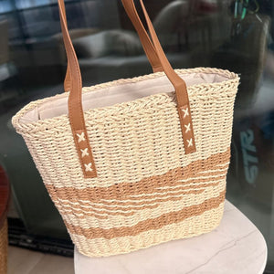 Bolsa de Praia Palha Listrada