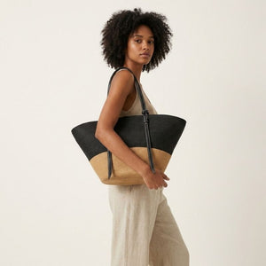 bolsa em palha chic
