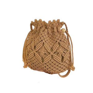 Bolsa de Crochê Toscana – Luxo Artesanal Cáqui. Exclusiva!