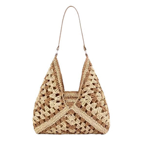 Bolsa de Crochê para Praia Clara – Elegância Artesanal
