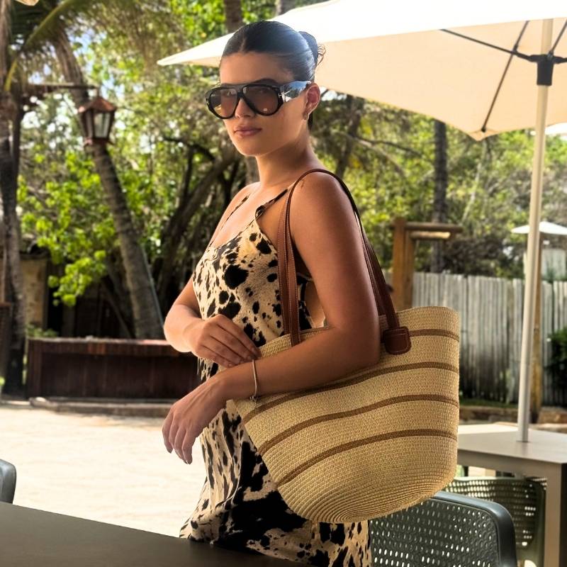 bolsa de palha feminina