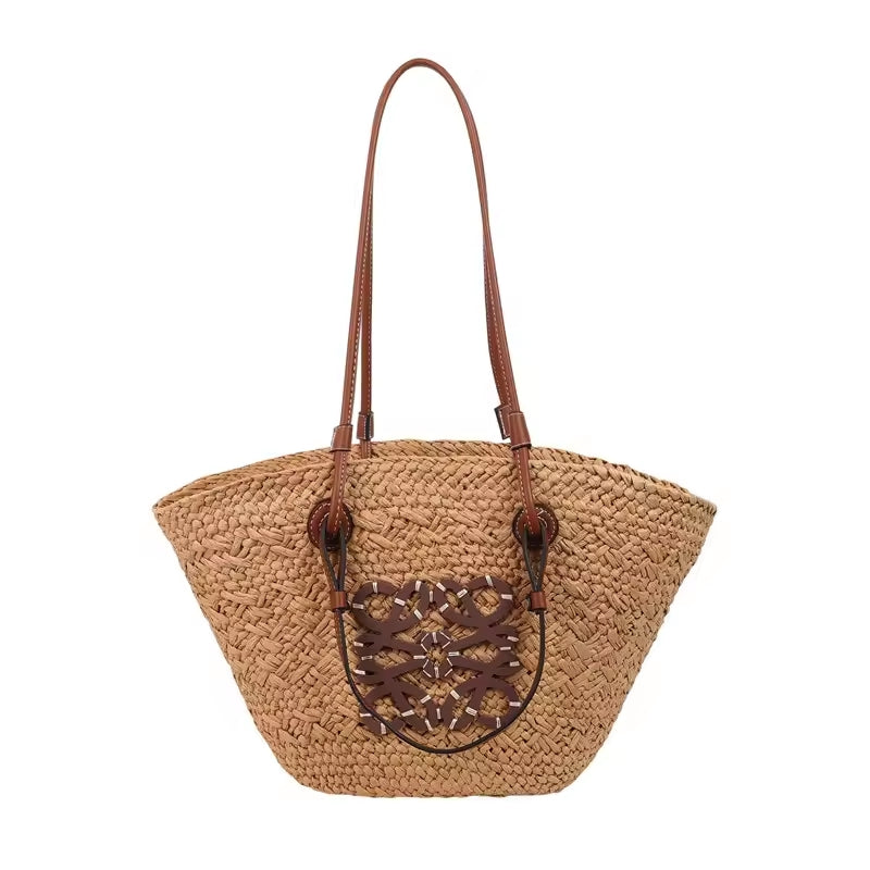 Bolsa de Praia Chique Belle Lune – Palha Cáqui