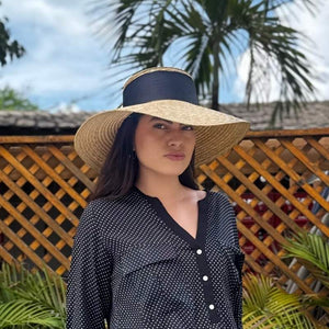 chapeu de palha dourada aba larga