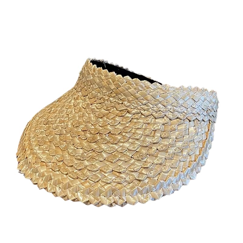 Viseira Feminina Rattan SunBreeze - Elegância em Bege
