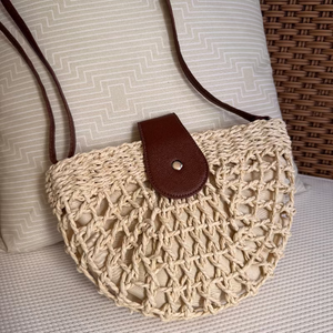 bolsa de palha chic