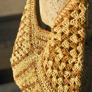 bolsa de palha de croche