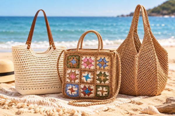 Bolsa de Crochê Fora da Praia