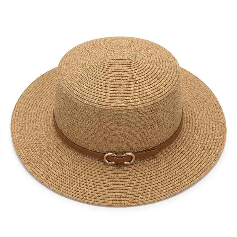 chapeu de palha panama caqui