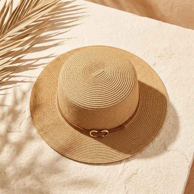 chapeu de praia de palha feminino