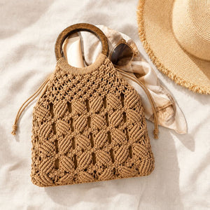 bolsa de croche artesanal feminina cor caqui