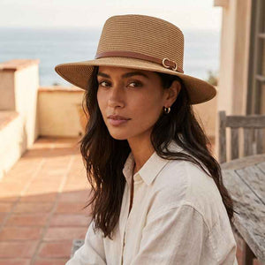 chapeu panama feminino caqui