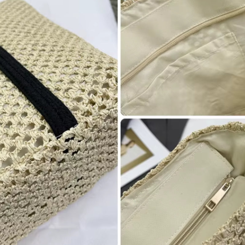 Bolsa Praia Palha Bellagio Detalhes 