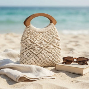 bolsa de croche estilosa e sofisticada