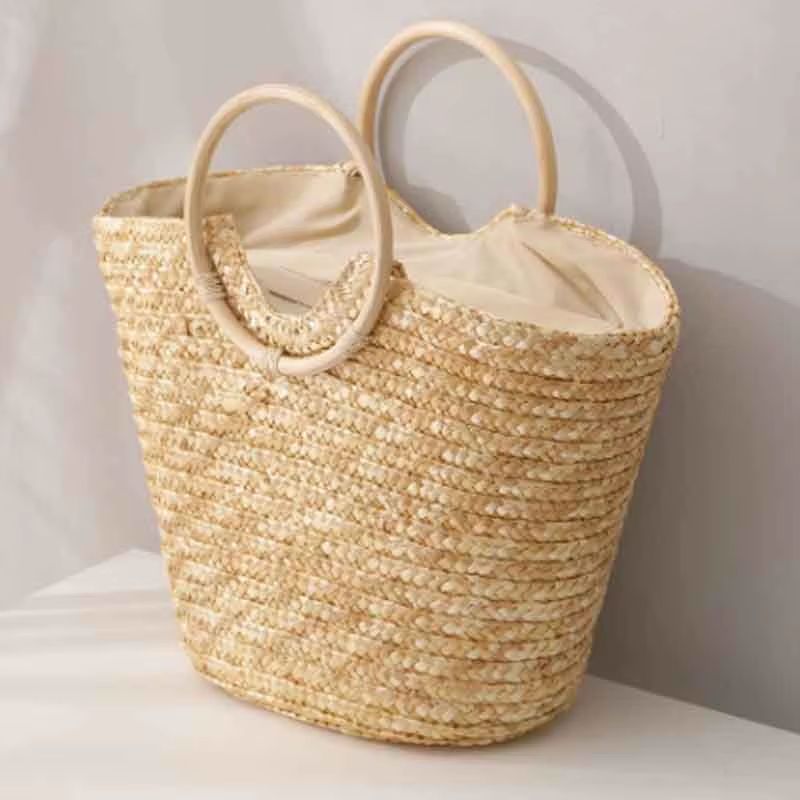 Bolsa Praia Ibiza Luxo Palha de Qualidade