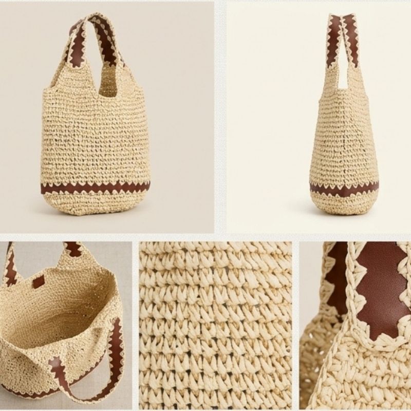 bolsa de palha de praia