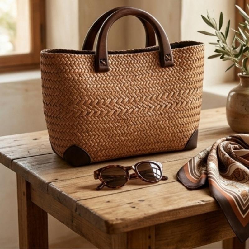 Bolsa Praia de Palha Capri  chic