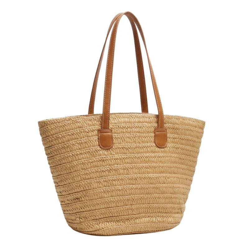 bolsa de praia de palha grande