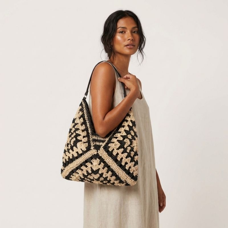 bolsa de croche artesanal