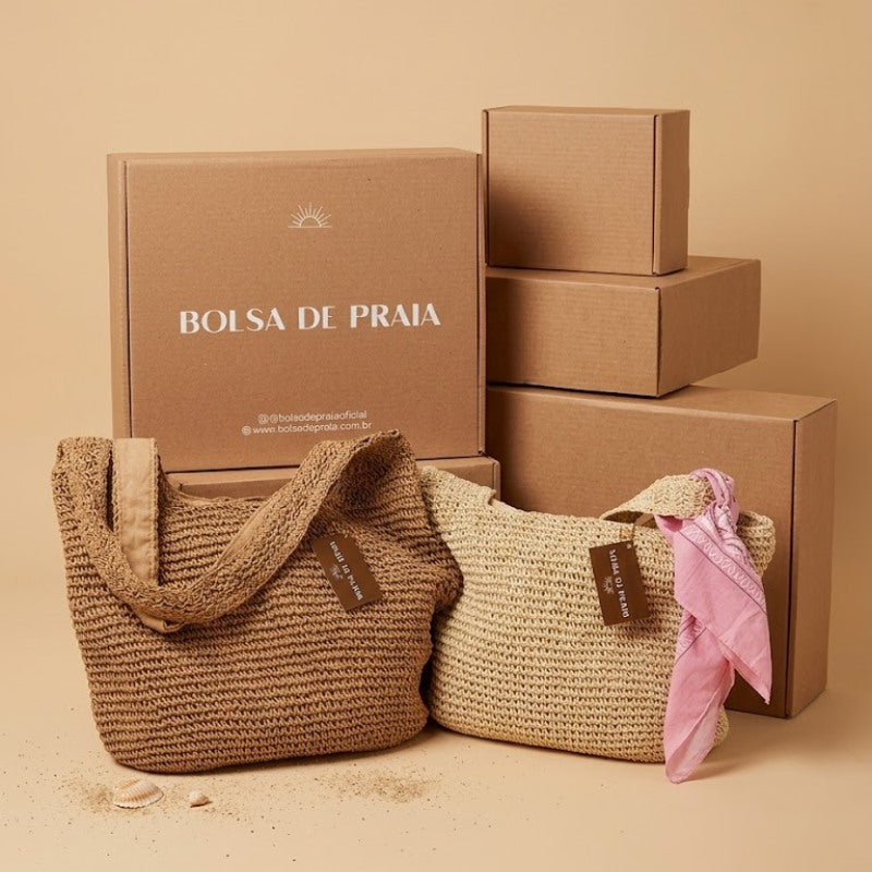 Bolsa de Palha Rattan Sofisticada