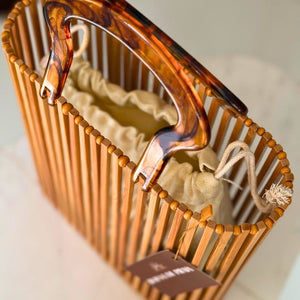 bolsa de praia de bambu 