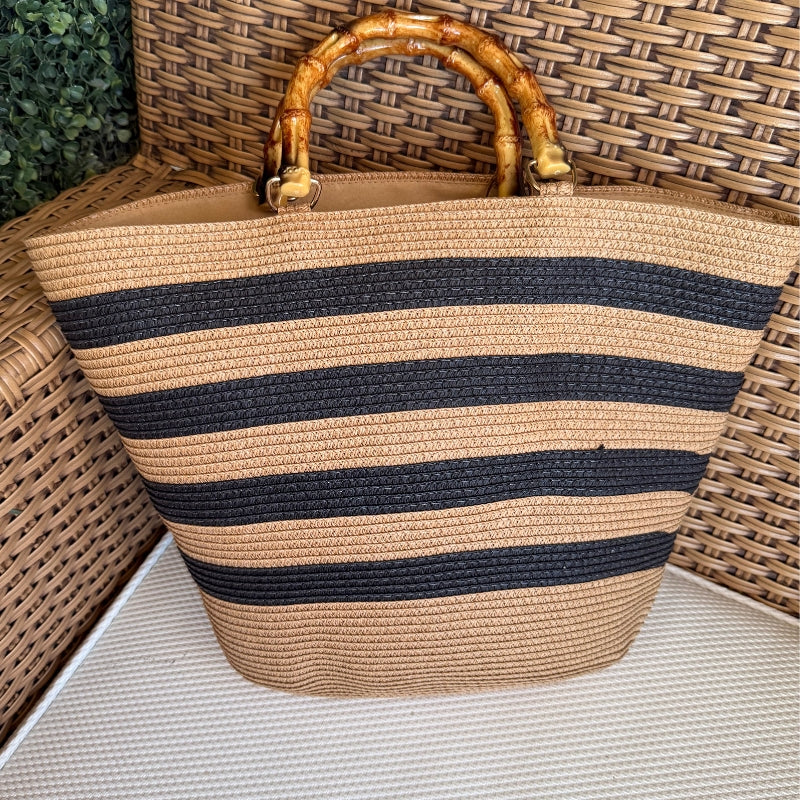 bolsa de palha caqui