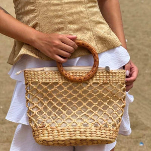 bolsa de palha artesanal