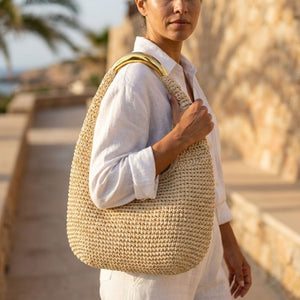 bolsa de palha chique 