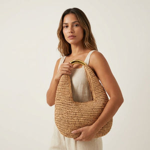 bolsa de palha rattan