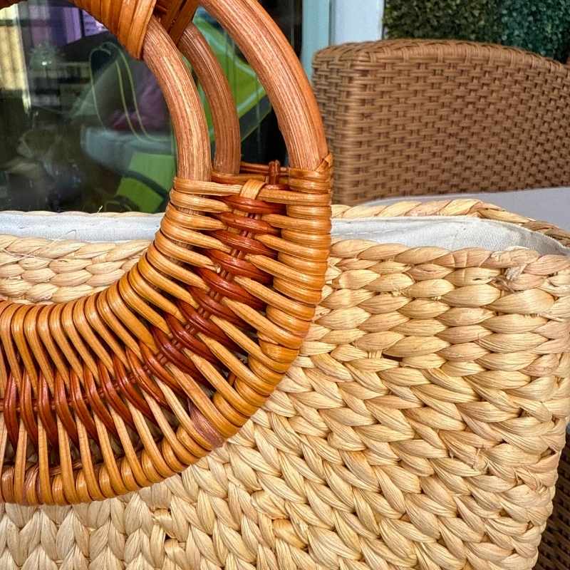 bolsa de palha artesanal