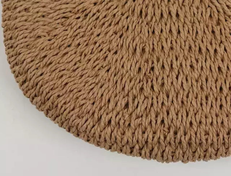 bolsa de palha sofisticada