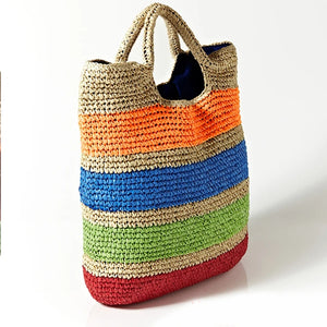 Bolsa de Praia em Linho Colorido