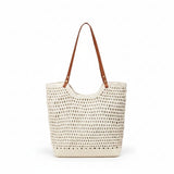 bolsa feminina de croche bege