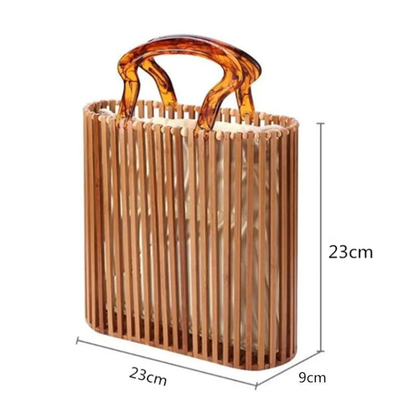 Bolsa de Praia Bambu Natural Belleville Medidas 