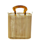 Bolsa de Praia Bambu Natural Belleville Bege
