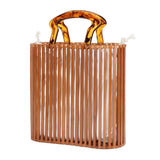 Bolsa de Praia Bambu Natural Belleville Cáqui