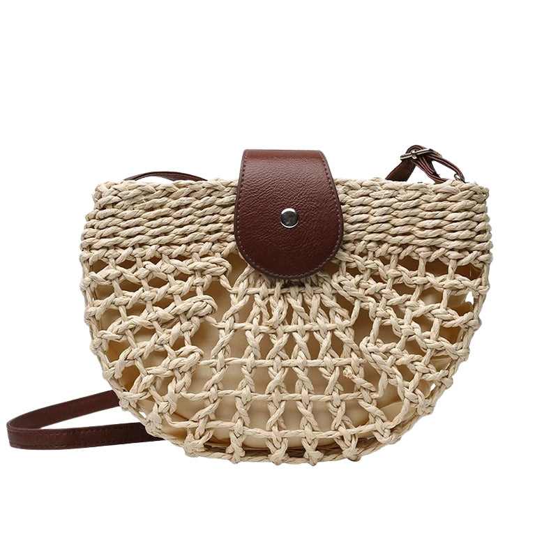 Bolsa de Praia Chique Côte d'Été – Palha Bege