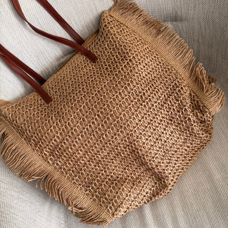 Bolsa de Praia Grande Cáqui