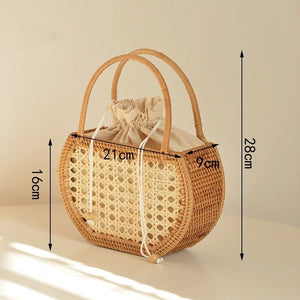 Bolsa de Praia Palha Bellariva Medidas