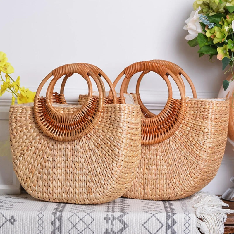 Bolsa de Praia Ravello – Palha Natural 