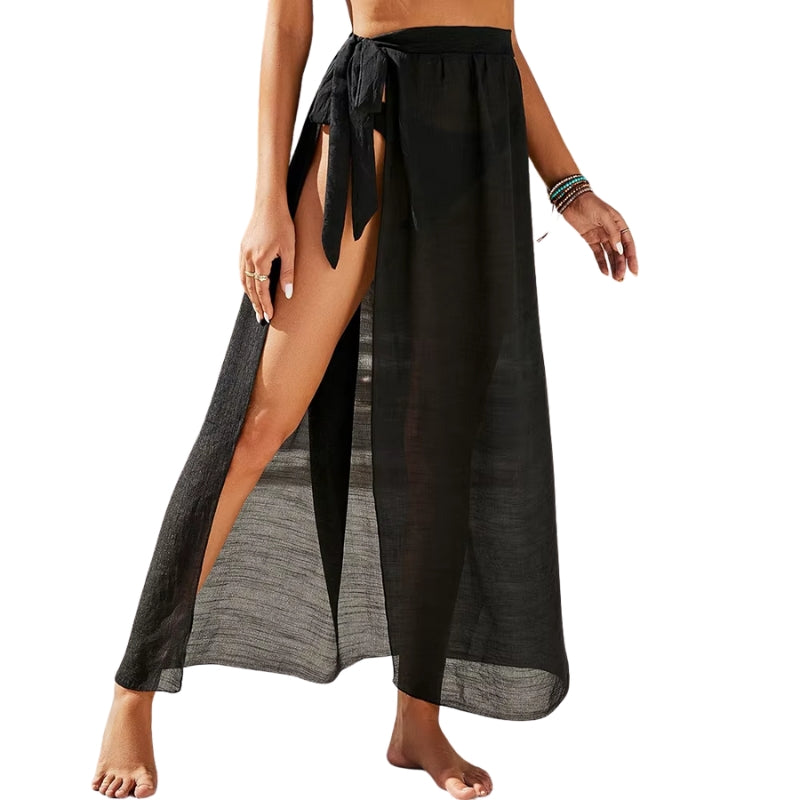 Canga de Praia Longa Preta - UV e Secagem Rápida