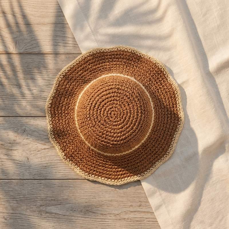 chapeu de palha modelo bucket