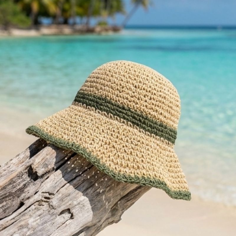chapeu de palha em croche