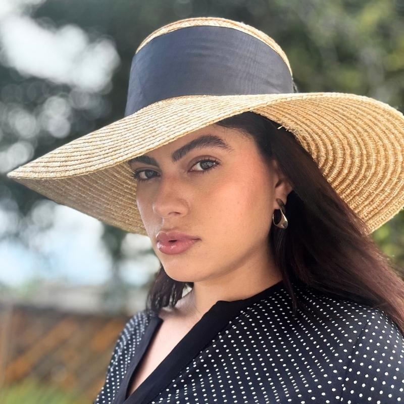 chapeu de palha feminino aba larga