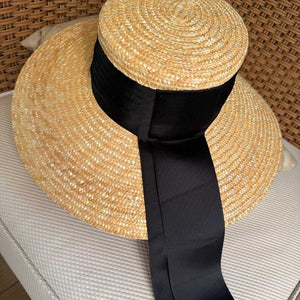 chapeu de palha chic aba larga