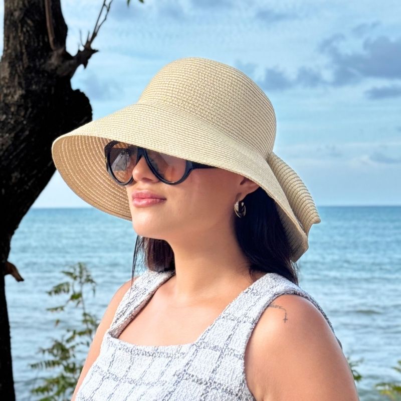 chapeu de praia feminino de palha