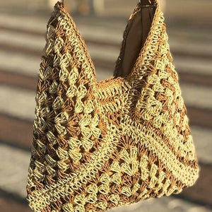 Bolsa de Crochê Clara mostrando trama artesanal e acabamento
